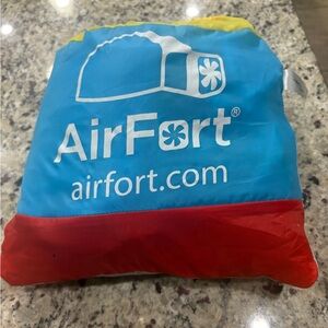 Airfort blue red & yellow tent **No fan** Good Condition
